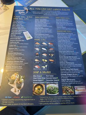 Menu photo 7 Legend Sushi Orlando, FL Menu photo 7 Legend Sushi Orlando, FL
