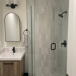 Forward Architecture - Finished Photo of hall bathroom in full house mid century modern remodel in Denver, CO