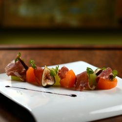 Summit Restaurant - Seasonal Iberico and Melon Salad