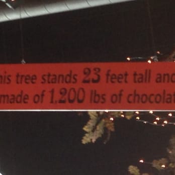All Chocolate Kitchen - Sign for the chocolate tree. - Desserts Near Me - Geneva, Illinois