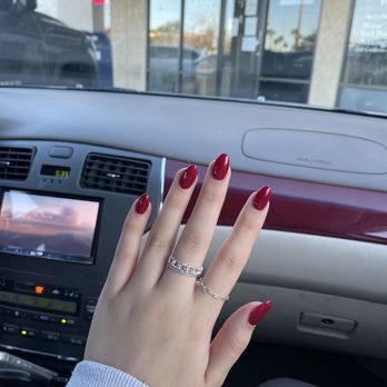 Golden Nails Spa - left hand acrylics - Nail Salons Near Me - Tempe, Arizona