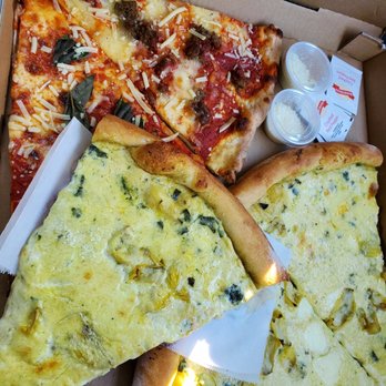 Artichoke Basille's Pizza - Big ass slices  Artichoke Meatball Margarita - Pizza Near Me - Berkeley, California