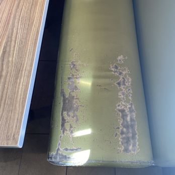 McDonald's - Distressed and beat up booth seat. - Burgers Near Me - La Canada Flintridge, California McDonald's - Distressed and beat up booth seat. - Burgers Near Me - La Canada Flintridge, California