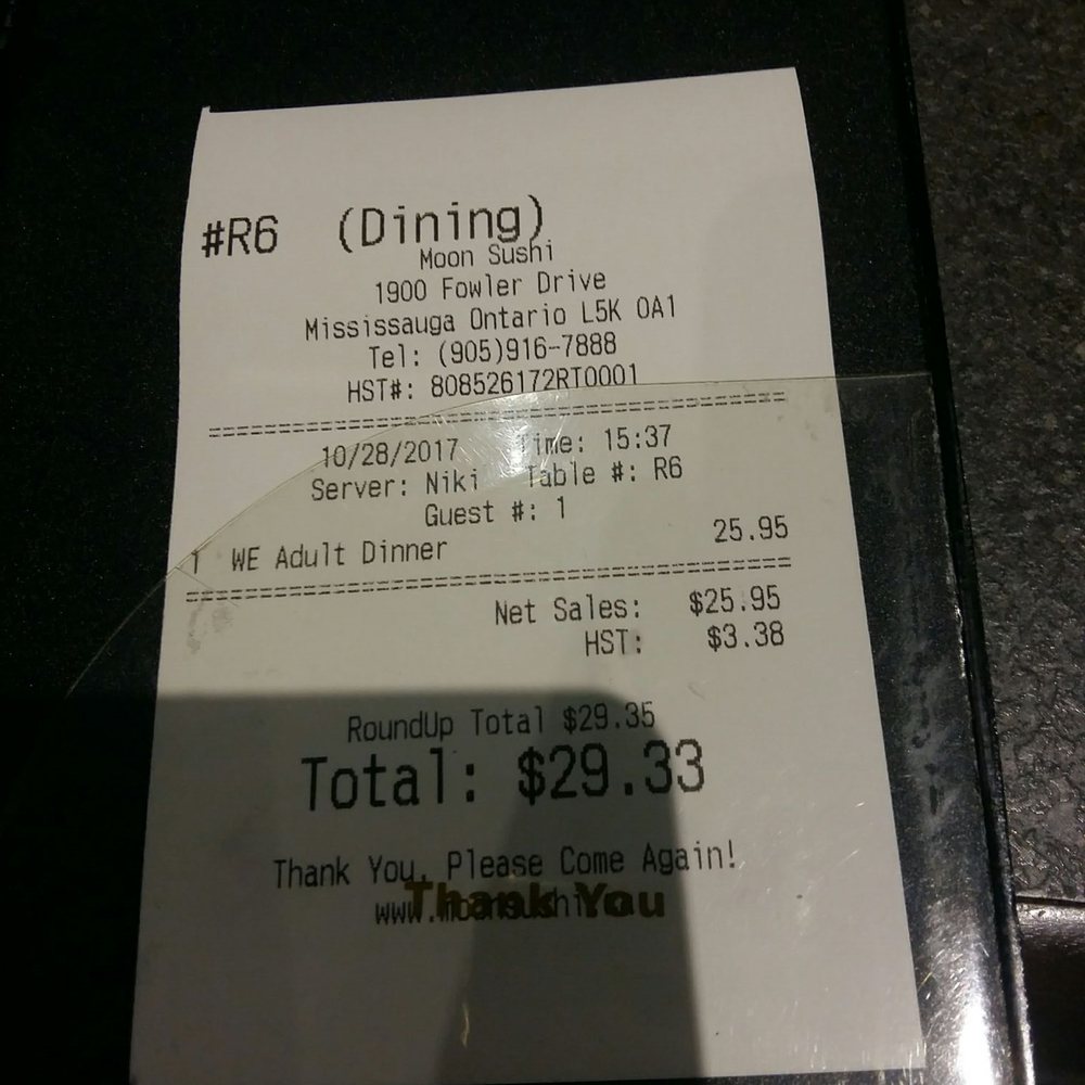 Weekend dinner price for 1 adult.