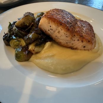 C. Ellet's - Faroe Island Salmon with Brussels and Mash Potatoes - Steakhouses Near Me - Atlanta, Georgia