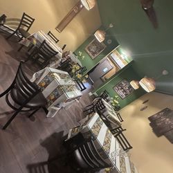 Eshkol Ethiopian Cuisine & Cafe - View of dining room from the front of the restaurant looking back.