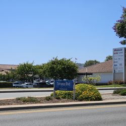 Outside the shopping center.