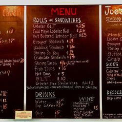 Joe's Fresh Catch - Coconut Point Mall - Menu Feb 2, 2023