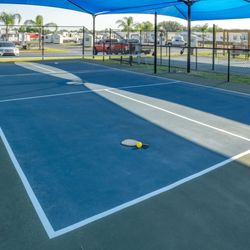 Pickleball courts.