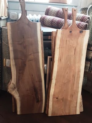 Charcuterie Boards - We have a huge selection of Charcuterie Boards here at Creative Rustic Furniture. You are sure to find one that you love, and want to take home with you. Come on in to visit us today. We look forward to meeting you.