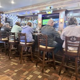Sit down bar was busy Sit down bar was busy