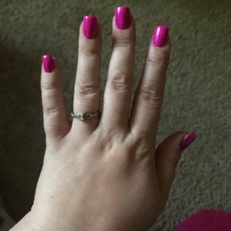 Acrylic fill with regular polish Acrylic fill with regular polish