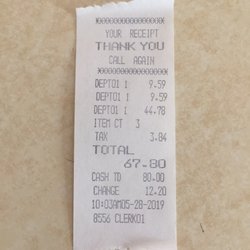 Doug's Wholesale Meat - Total cost