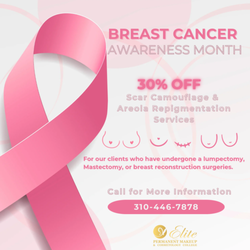 Elite Permanent Makeup & Cosmetology College - October 2025 30% off scar camoflauge and areola repigmentation services