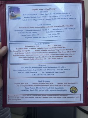 Menu photo 7 Tom's Place Cafe Crowley Lake, CA Menu photo 7 Tom's Place Cafe Crowley Lake, CA
