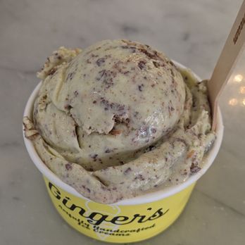 Ginger’s Divine Ice Creams - Dubai inspired pistachio chocolate - so good. I really hope they add this to the regular rotation - Ice Cream & Frozen Yogurt Near Me - Los Angeles, California Ginger’s Divine Ice Creams - Dubai inspired pistachio chocolate - so good. I really hope they add this to the regular rotation - Ice Cream & Frozen Yogurt Near Me - Los Angeles, California