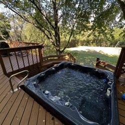 Cobalt Pools - Freshly cleaned and fill spa, can't wait to get in this baby!