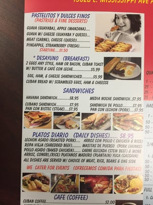 Menu photo 7 Cuba Bakery & Cafe Aurora, CO