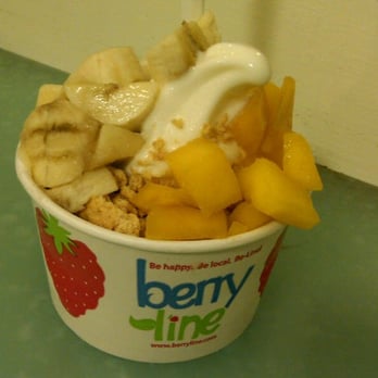 BerryLine - Lychee froyo with mango, banana and graham crackers - Ice Cream & Frozen Yogurt Near Me - Cambridge, Massachusetts BerryLine - Lychee froyo with mango, banana and graham crackers - Ice Cream & Frozen Yogurt Near Me - Cambridge, Massachusetts