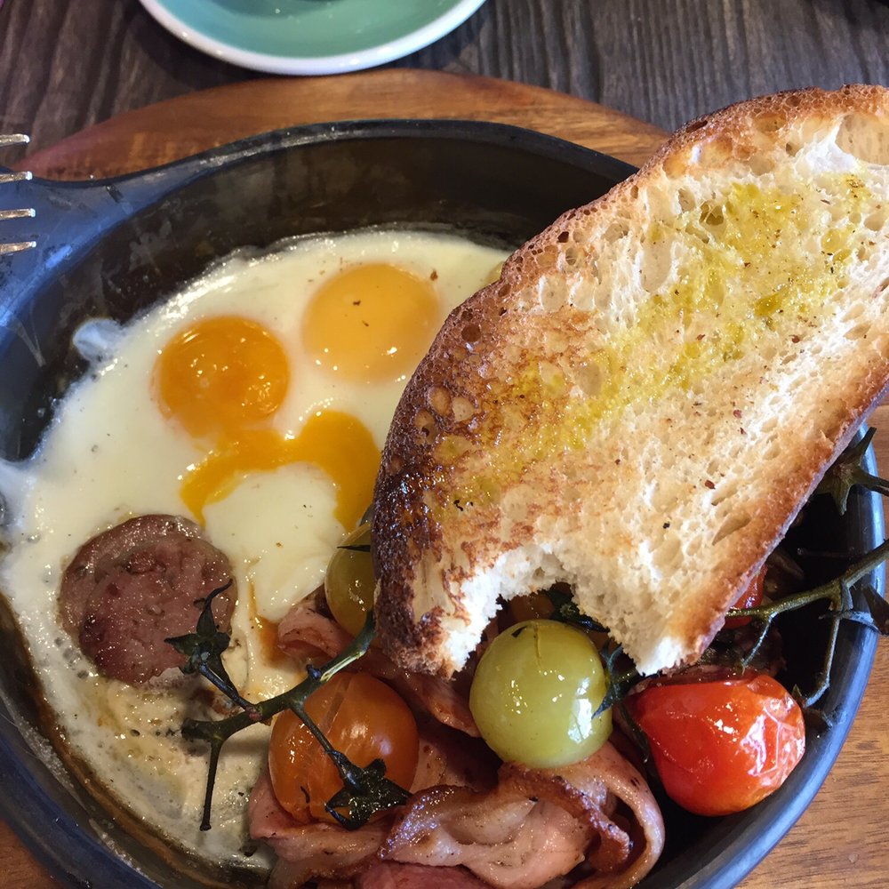 Limestone Cafe - Baked breakfast $16 delicious! - Cafes Near Me - Sydney, NSW