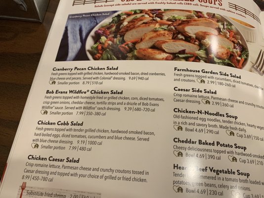 Menu photo 8 Bob Evans Van Wert, OH