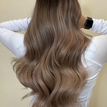Long Layer Haircut With Naked Tone Ombre Balayage Olaplex
