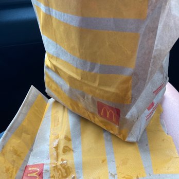 McDonald's - McDonald bag completely drenched in coffee - Burgers Near Me - Bishop, California McDonald's - McDonald bag completely drenched in coffee - Burgers Near Me - Bishop, California