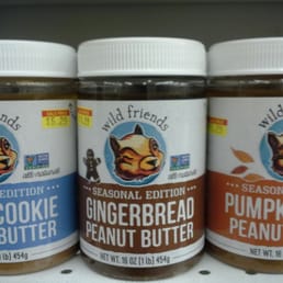 peanut butters: sugar cookie, gingerbread, and pumpkin