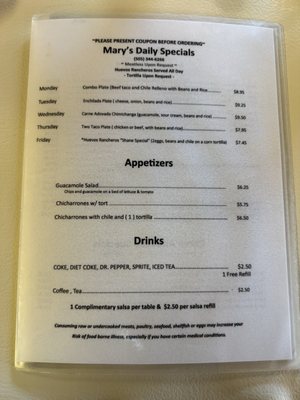 Menu photo 3 Mary & Tito's Albuquerque, NM