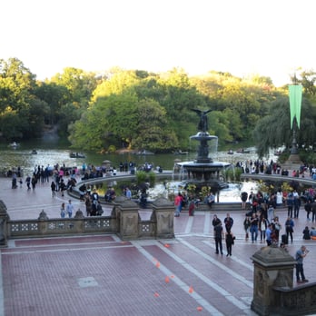 Bethesda Terrace - View of fountain from atop the Bethesda steps. - Landmarks & Historical Buildings Near Me - New York, New York Bethesda Terrace - View of fountain from atop the Bethesda steps. - Landmarks & Historical Buildings Near Me - New York, New York