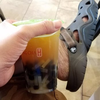 Gong Cha - Chilling with QQ Passion fruit tea. Not my type of QQ. It's more chew chew. - Bubble Tea Near Me - Houston, Texas Gong Cha - Chilling with QQ Passion fruit tea. Not my type of QQ. It's more chew chew. - Bubble Tea Near Me - Houston, Texas