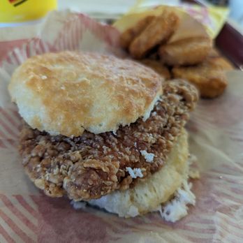 Bojangles - Cajun chicken biscuit combo with Bo rounds. $7.09. Thanksgiving Day 2023. They closed early at 2pm. - Fast Food Near Me - Dillon, South Carolina