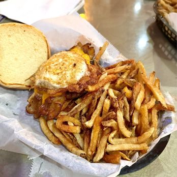 Two Roads Tavern - Hangover burger - Seafood Near Me - Kitty Hawk, North Carolina