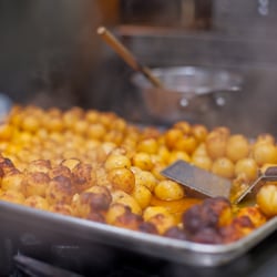 Red Rooster Portuguese BBQ - 'little round potatoes' is how most people describe one of our most popular items. Steaming hot out of the oven they are tempting to eat..