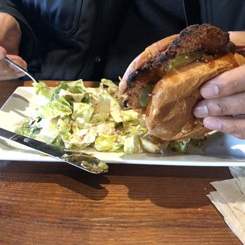 District Brewing - Chicken sandwich and Cesar - Pizza Near Me - Mount Vernon, Washington District Brewing - Chicken sandwich and Cesar - Pizza Near Me - Mount Vernon, Washington