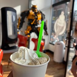Pendleton Parlor: Ice Cream & Cookie Dough - S'mores cookie dough and vanilla ice cream side-by-side