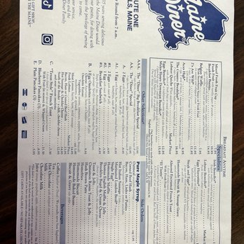Maine Diner - Updated prices 6/24 - Diners Near Me - Wells, Maine