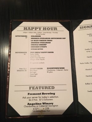 Menu photo 8 Steelhead Bar & Grille Spokane, WA