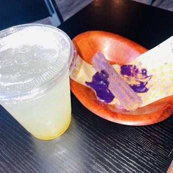 Minasa - Calamansi refresher and ube churros. - Filipino Near Me - Waipahu, Hawaii Minasa - Calamansi refresher and ube churros. - Filipino Near Me - Waipahu, Hawaii
