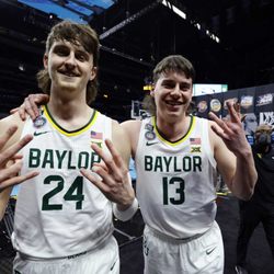 Baylor Bears Men’s Basketball - The Mullet Bros. Matthew Mayer and Jackson Moffatt.