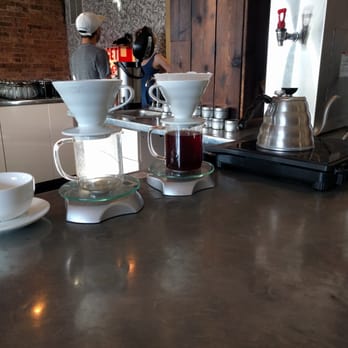 Gaslight Coffee Roasters - their pour overs. This was currently brewing their decaf. It was fantastic by the way, great flavor. - Cafes Near Me - Chicago, Illinois Gaslight Coffee Roasters - their pour overs. This was currently brewing their decaf. It was fantastic by the way, great flavor. - Cafes Near Me - Chicago, Illinois