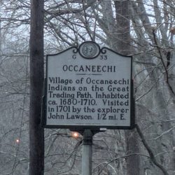 Occaneechi - Occaneechi Historical Marker, Hillsborough