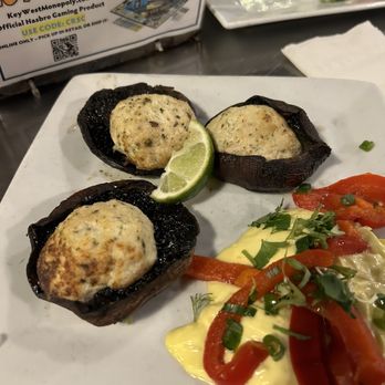 Conch Republic Seafood - Stuffed Mushrooms - Seafood Near Me - Key West, Florida Conch Republic Seafood - Stuffed Mushrooms - Seafood Near Me - Key West, Florida
