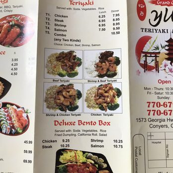 Yuki Teriyaki & Sushi - Teriyaki and Bento Box Menu - Sushi Bars Near Me - Conyers, Georgia Yuki Teriyaki & Sushi - Teriyaki and Bento Box Menu - Sushi Bars Near Me - Conyers, Georgia