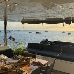 Cat & The Fiddle - Inside of the catamaran