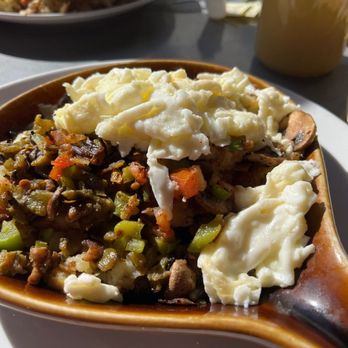 Sunny's Breakfast & Lunch - Custom skillet. The green items you see are green peppers, not the chilies I ordered. Egg white skillet. - Breakfast & Brunch Near Me - Chandler, Arizona Sunny's Breakfast & Lunch - Custom skillet. The green items you see are green peppers, not the chilies I ordered. Egg white skillet. - Breakfast & Brunch Near Me - Chandler, Arizona