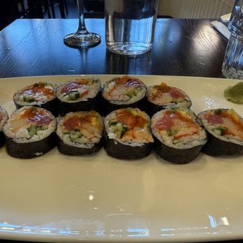 Kanji OTR - Tsunami roll. At least it was 1/2 price because to pay $30 for this would have been a crime. - Sushi Bars Near Me - Cincinnati, Ohio