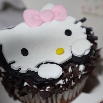 Hello Kitty Cafe - Chocolate cupcake - Desserts Near Me - Las Vegas, Nevada