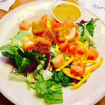 Texas Roadhouse - Side salad with Italian dressing. Their Italian dressing is so tasty! - Steakhouses Near Me - Phoenix, Arizona
