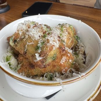 Bistrot le Chat Barbu - Spinach croquettes - French Near Me - Rosendale, New York Bistrot le Chat Barbu - Spinach croquettes - French Near Me - Rosendale, New York